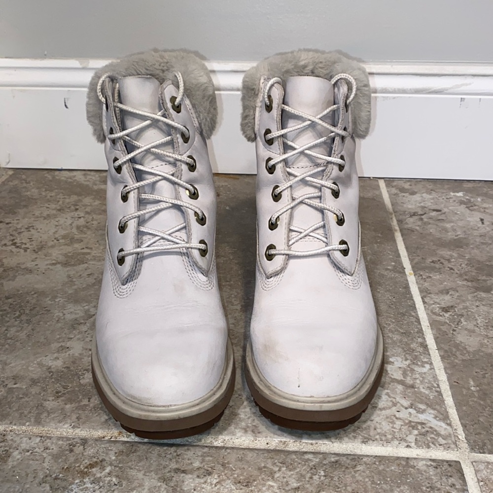 Timberland Winter Boots Off-White Waterproof